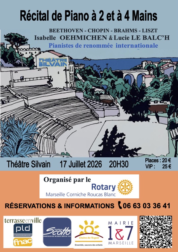 Récital avec Lucie LE BALC&rsquo;H Au Théâtre Silvain à Marseille, 17 Juillet 2026